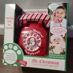 Santa’s Magical Telephone Mr Christmas Interactive Holiday Toy Talk to Santa NEW